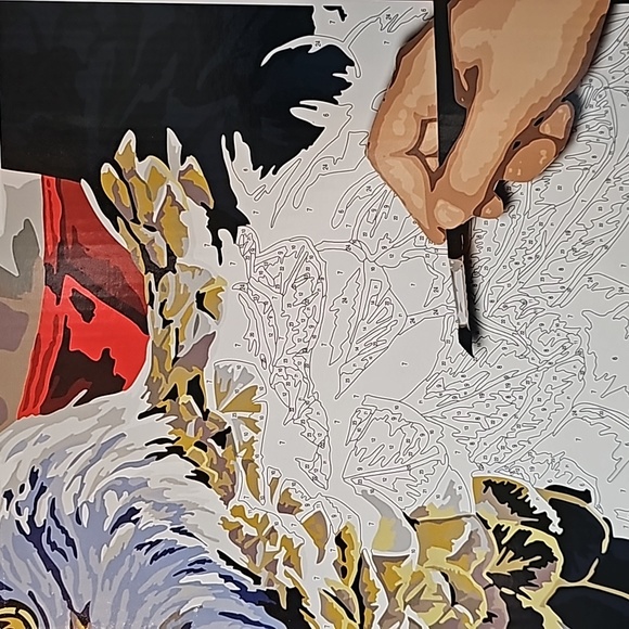 Paint by Number Kit - Patriotic Eagle Design - Picture 5 of 7